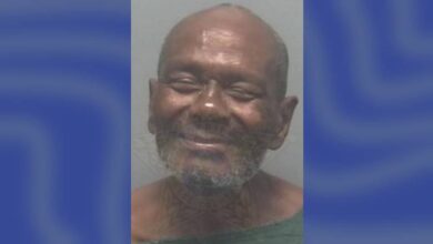 A Florida man nicknamed "Babycakes" was caught naked outside his apartment.