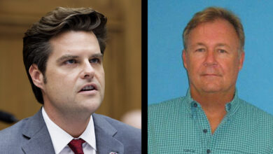 A Florida man was charged with extorting Representative Gaetz's family