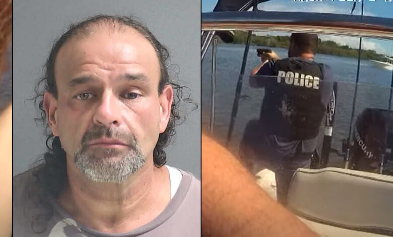 Florida man dives into cold waters to avoid getting caught by cops